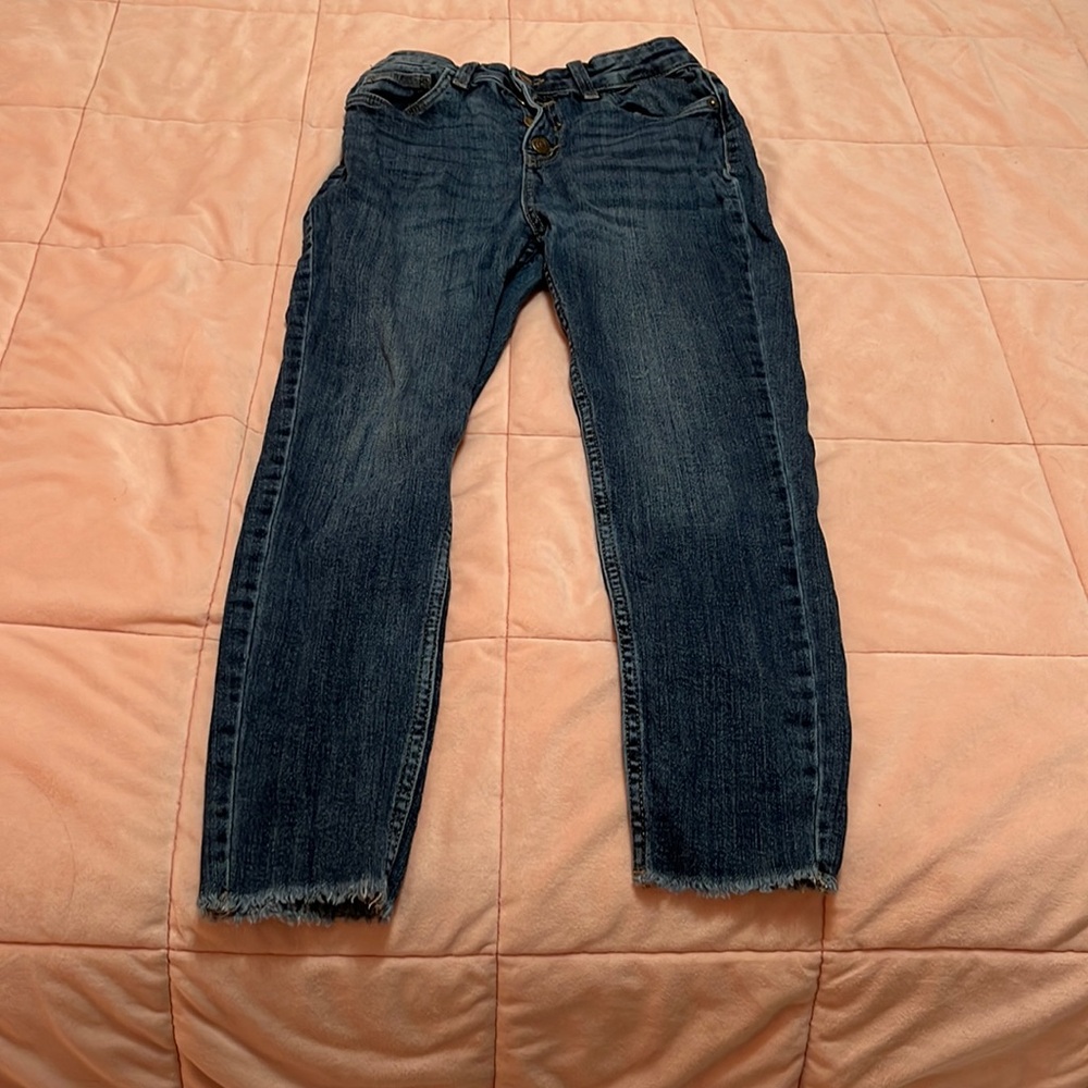 Dark blue jeans